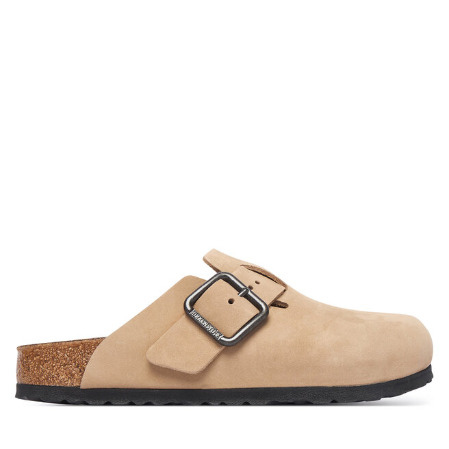 Klapki Birkenstock Boston Wire Buckle 1031573 Beżowy jasny -