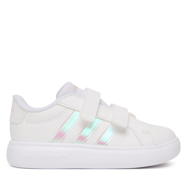 Sneakersy adidas Grand Court 3.0 Bubble Shoes Infants KJ0897 Biały - dziewczęce