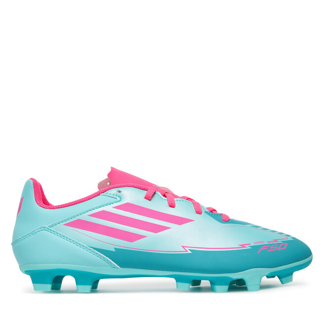 Buty do piłki nożnej adidas F50 Club Messi Firm/Multi-Ground IH0929 Turkusowy - męskie