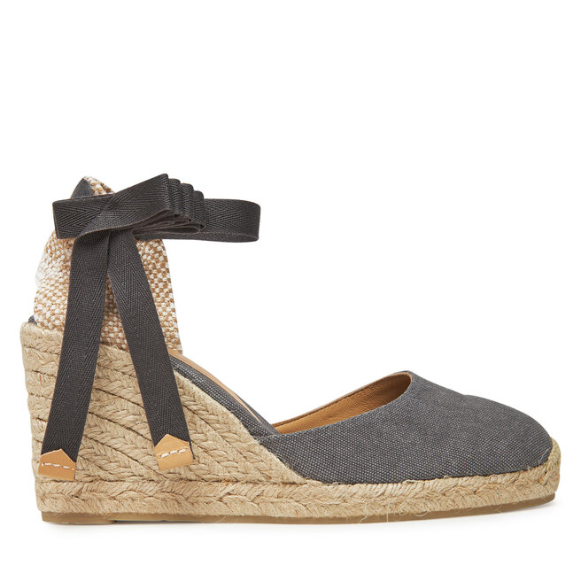 Espadryle Castañer Carina/8/002 021642 Szary - kobiece