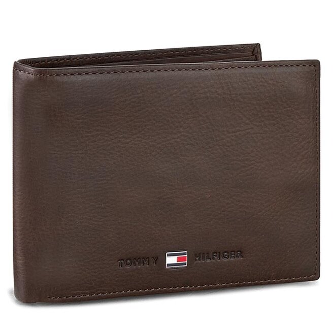Portfel Tommy Hilfiger Johnson Cc Flap And Coin Pocket AM0AM00660/82566 Brązowy -