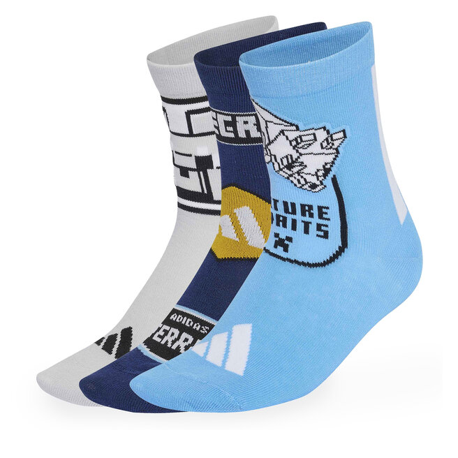 Skarpety długie adidas Adidas Minecraft Youth Socks HZ9518 Kolorowy - dziecięce