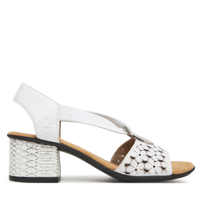 Sandały Rieker 64677-80 Biały - kobiece