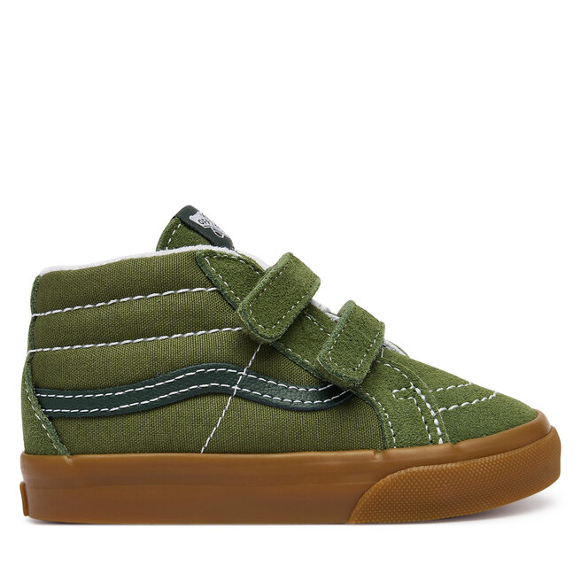 Sneakersy Vans Sk8-Mid Reissue V VN000Y0VGRK1 Zielony ciemny - chłopięce