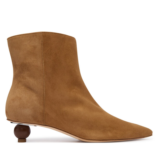 Botki Weekend Max Mara Wkacapanna 2625796014 Brązowy - kobiece