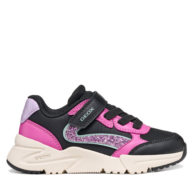 Sneakersy Geox J Loftus Girl J46M2A 0FU54 C9235 M Czarny - dziewczęce