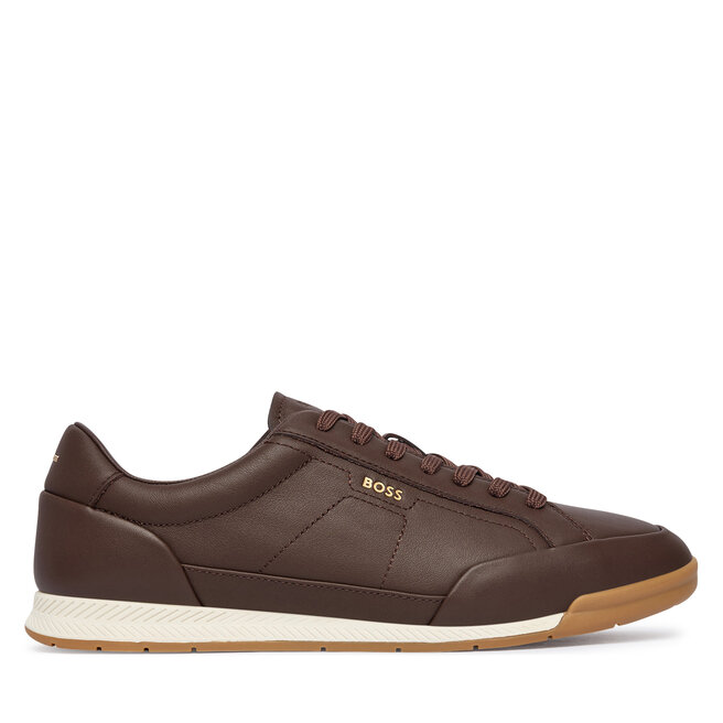 Sneakersy BOSS Nitan 50568493 Brązowy ciemny - męskie