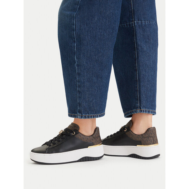 Sneakersy MICHAEL Michael Kors 43F5DTFS6L Brązowy - kobiece