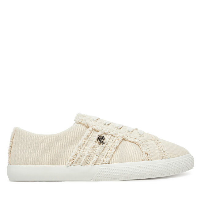Sneakersy LAUREN RALPH LAUREN Janson Fray 802967040001 Écru - kobiece