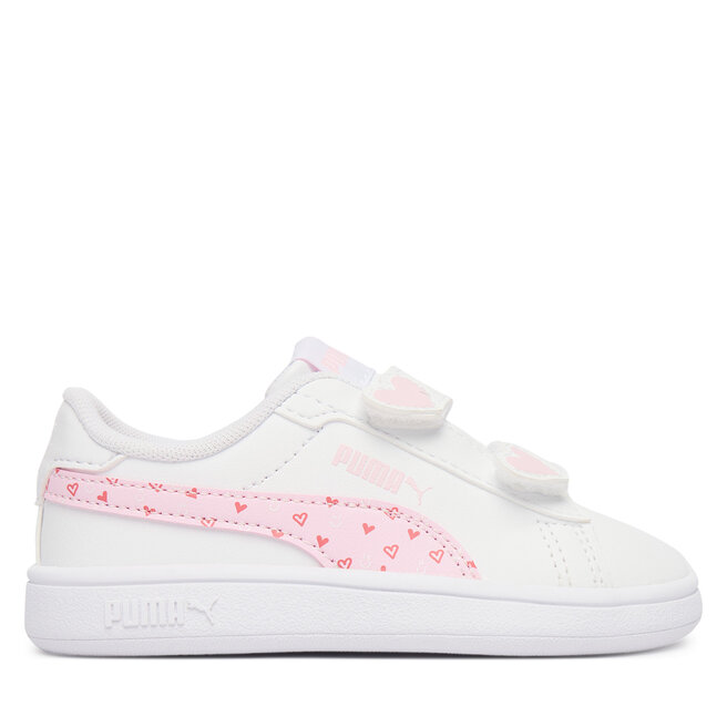Sneakersy Puma Puma Smash 3.0 Hearty V Inf 405639 01 Biały - dziewczęce