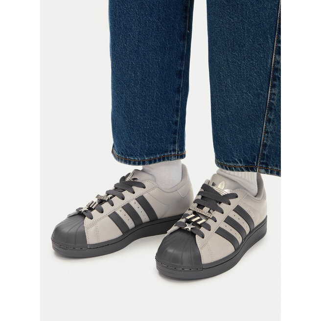 Sneakersy adidas Superstar II IH1629 Szary - kobiece