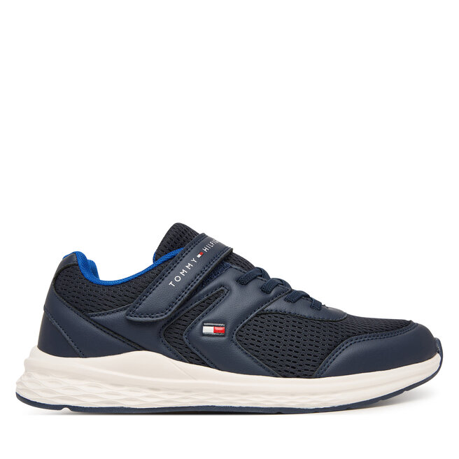 Sneakersy Tommy Hilfiger Low Cut Lace-Up T3X9-34378-1697 D Granatowy - chłopięce