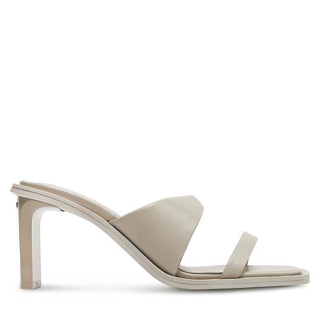 Klapki Calvin Klein Heel Slide 70 Lth HW0HW02072 Beżowy -