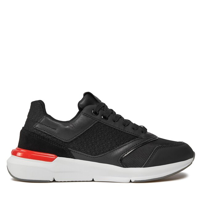 Sneakersy Calvin Klein Flexi Runner - Nano Mono HW0HW01858 Czarny - kobiece