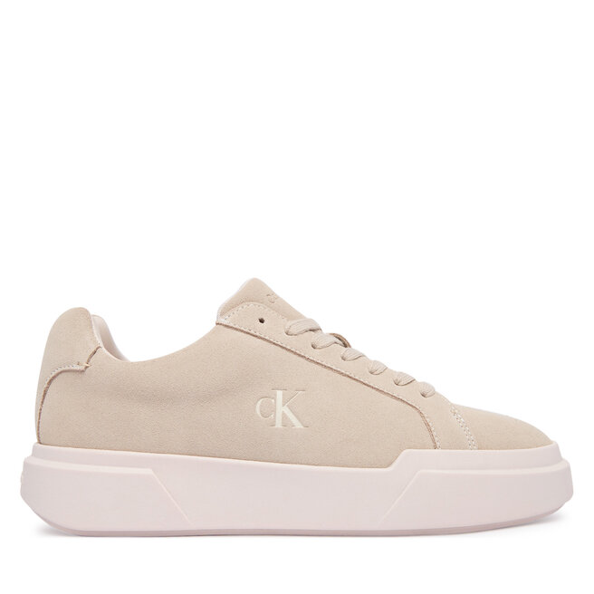 Sneakersy Calvin Klein Chunky Cupsole Lace Up Su Ml YW0YW01949 Beżowy - kobiece