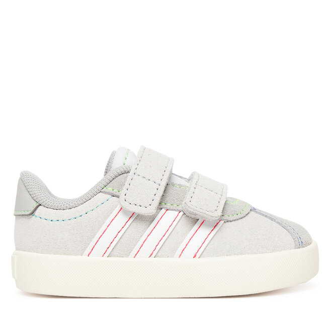 Sneakersy adidas VL Court 3.0 Shoes JP7878 Szary - chłopięce