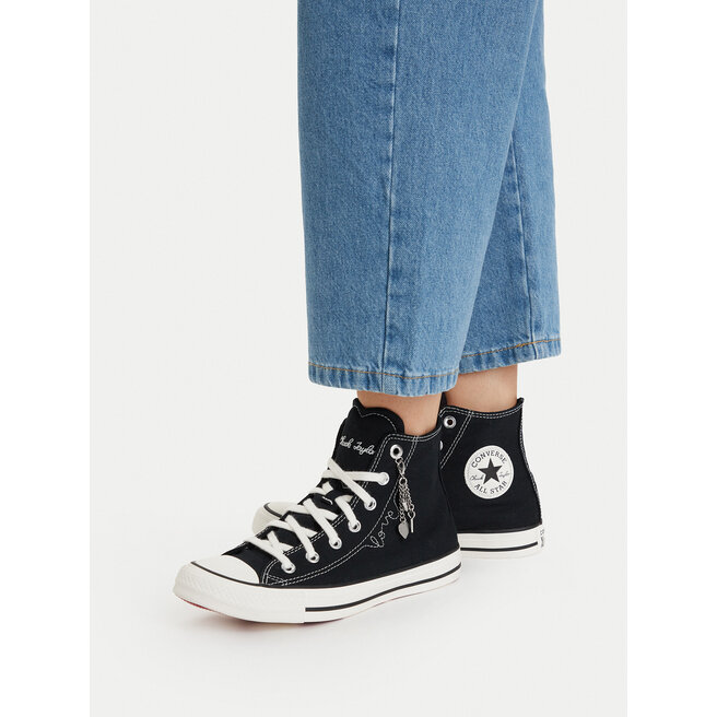 Trampki Converse Chuck Taylor All Star Hearts A19056C Czarny - kobiece