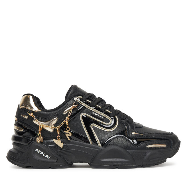 Sneakersy REPLAY GWS9N .000.C0013L Czarny - kobiece