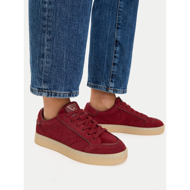 Sneakersy Guess FLTJHE SUE12 Bordowy - kobiece