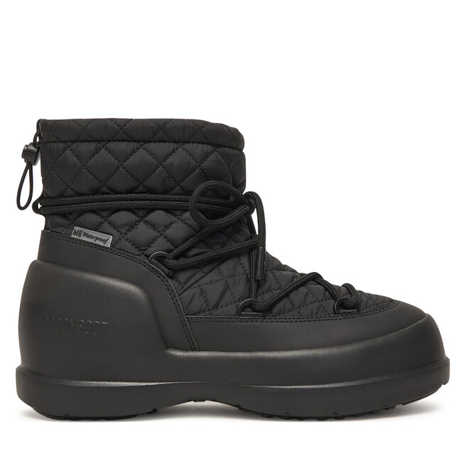 Śniegowce Moon Boot Mb Mezzaluna Quilted Mid Wp 80D2500020 Czarny - kobiece