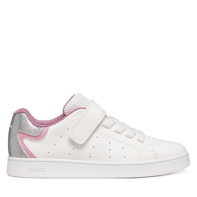 Sneakersy Geox J Eclyper Girl J36LRA 0BCKC C1Z8Z M Biały - dziewczęce