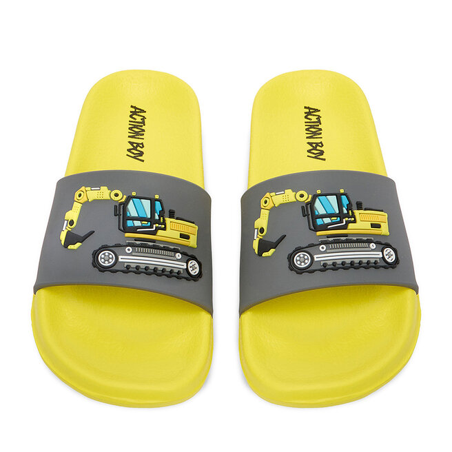 Klapki Action Boy P3047083K Szary -