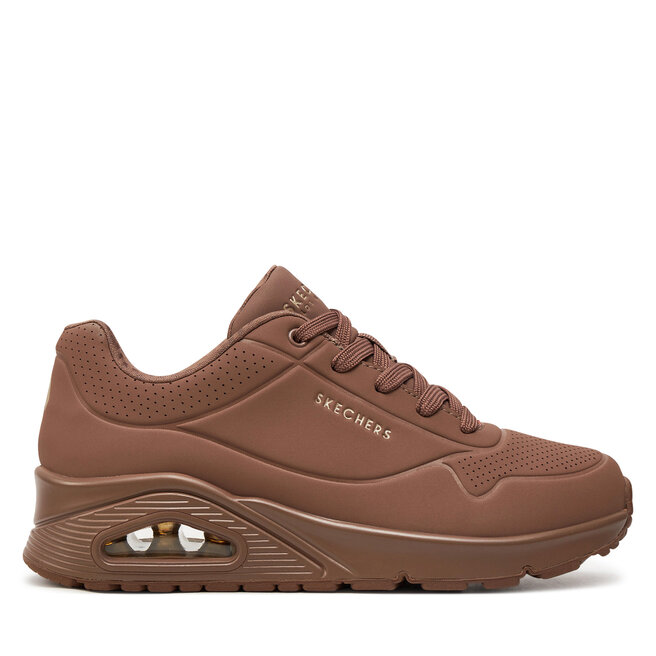 Sneakersy Skechers Uno - Stand on Air 73690 BRN Brązowy - kobiece