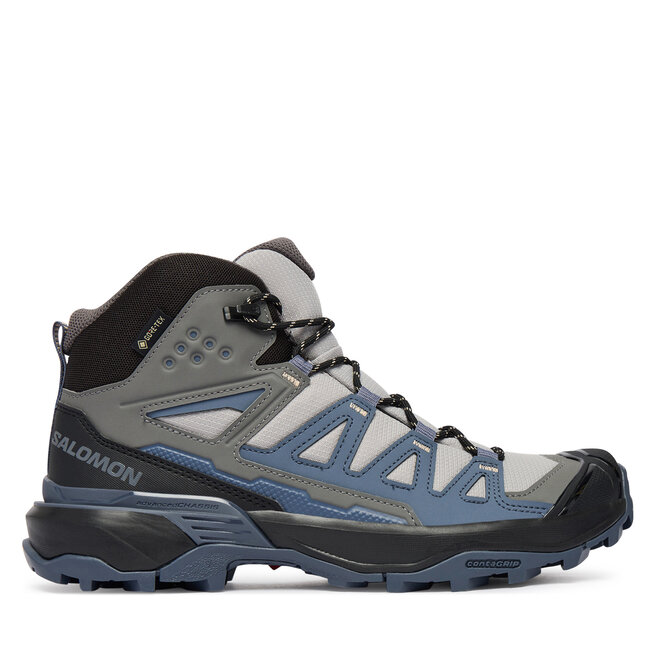 Trekkingi Salomon X Ultra 360 Mid GTX  L45390700 Szary - kobiece