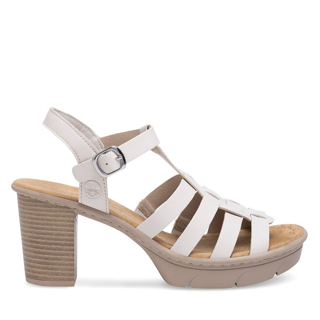Sandały Rieker 67500-60 Écru - kobiece