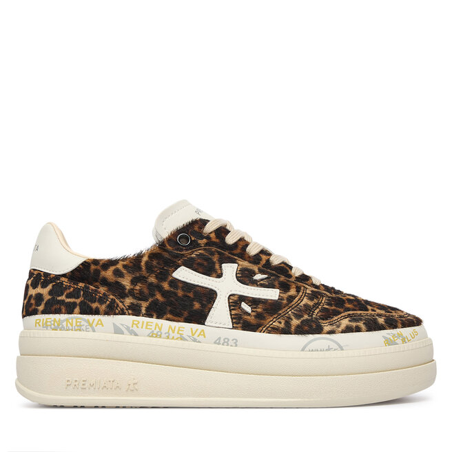 Sneakersy Premiata Micol Var 7034 Brązowy - kobiece