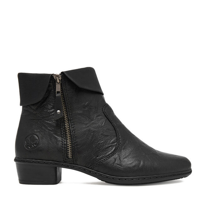 Botki Rieker CEO-Y07A8-01 Czarny - kobiece