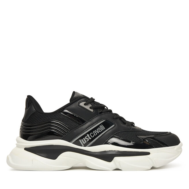 Sneakersy Just Cavalli 79QA3SA1 ZSD34 Czarny - męskie