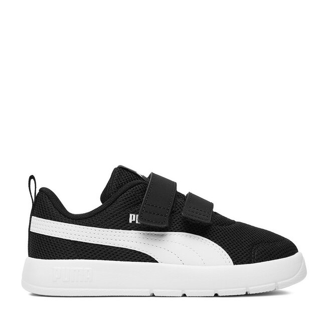 Sneakersy Puma COURTFLEX V3 MESH PS 39808517 Czarny - chłopięce