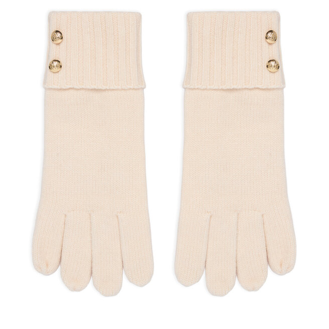 Rękawiczki LAUREN RALPH LAUREN 454P04468003 Kremowy - kobiece