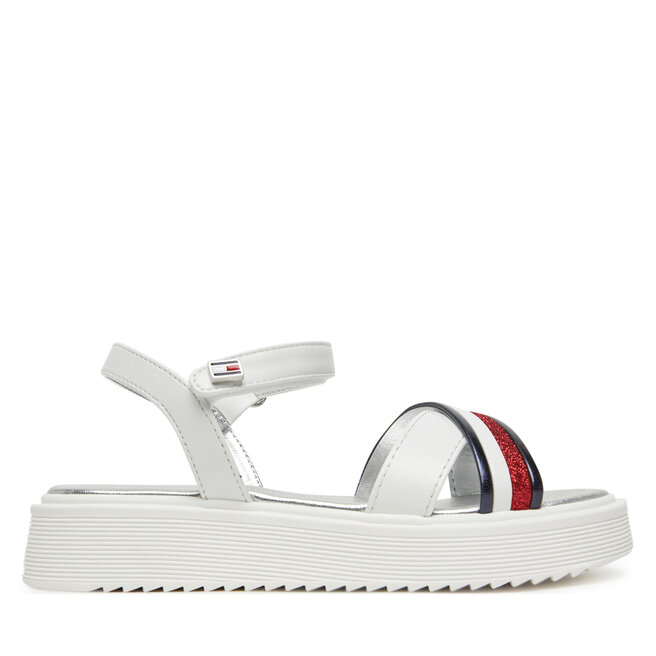 Sandały Tommy Hilfiger Sandal T4A2-33799-0273 Biały - dziewczęce
