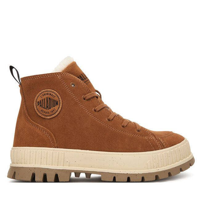 Trapery Palladium Pallashock Zip Warm 74353-257-M Brązowy - kobiece