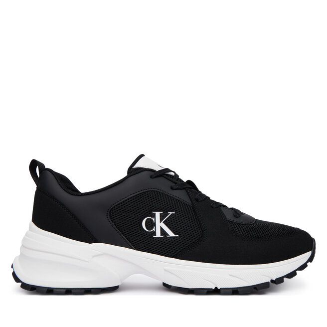 Sneakersy Calvin Klein Hike Runner Lace Up Su Mesh HM0HM02448 Czarny - męskie