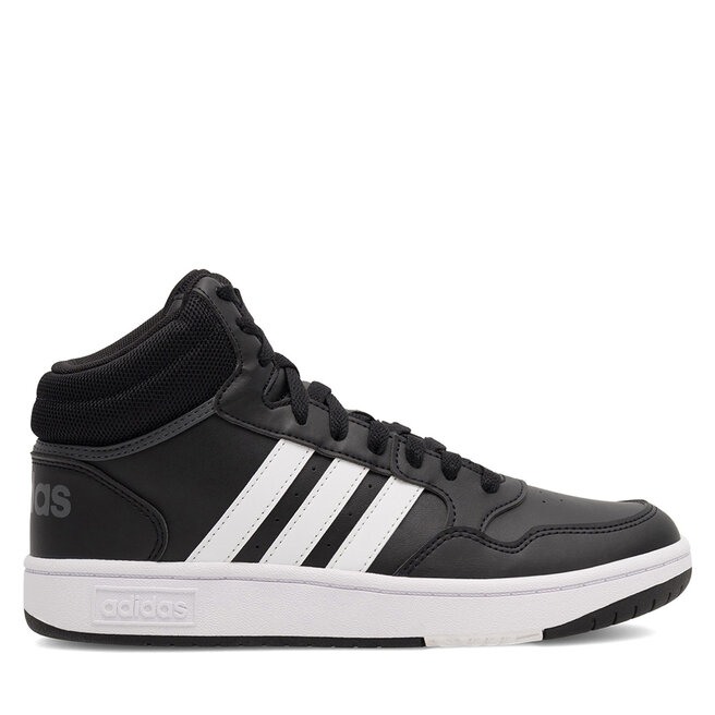 Sneakersy adidas HOOPS MID 3.0 K GW0402 Czarny - chłopięce