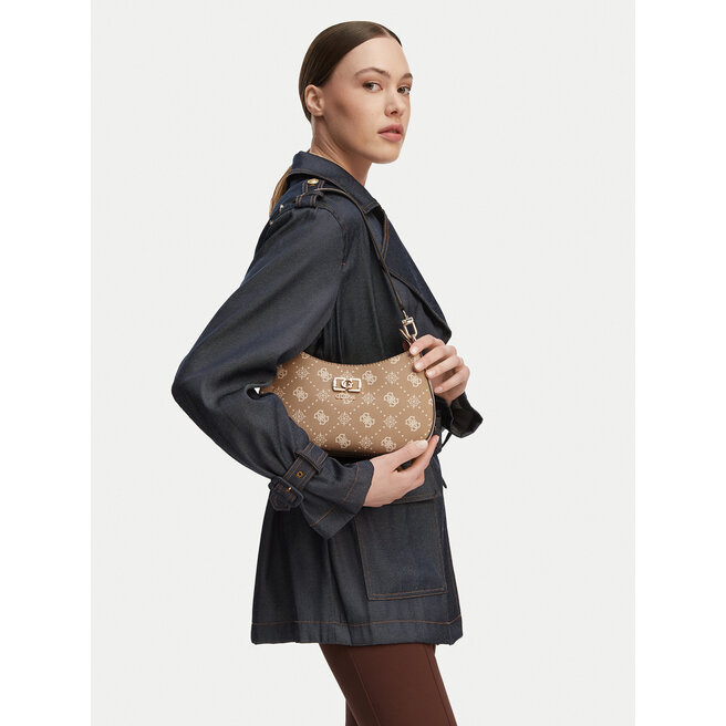 Torebka Guess Emelie Logo HWGP99 28180 Beżowy -