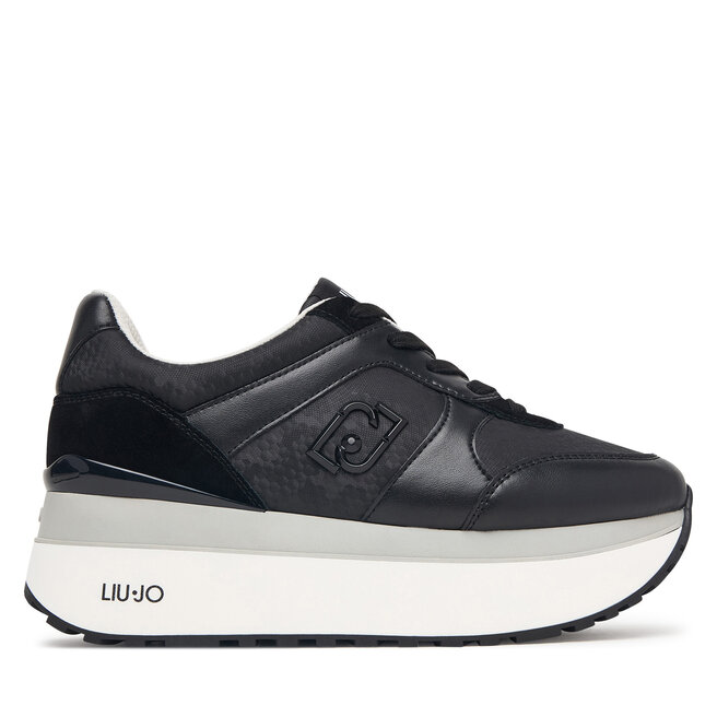 Sneakersy Liu Jo Maxi Wonder Plus 02 Bis BF6011 PX902 Czarny - kobiece