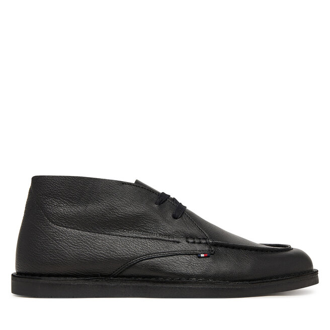 Półbuty Tommy Hilfiger Hilfiger Stitchdown Tbl Lth Chuk FM0FM05743 Czarny - męskie