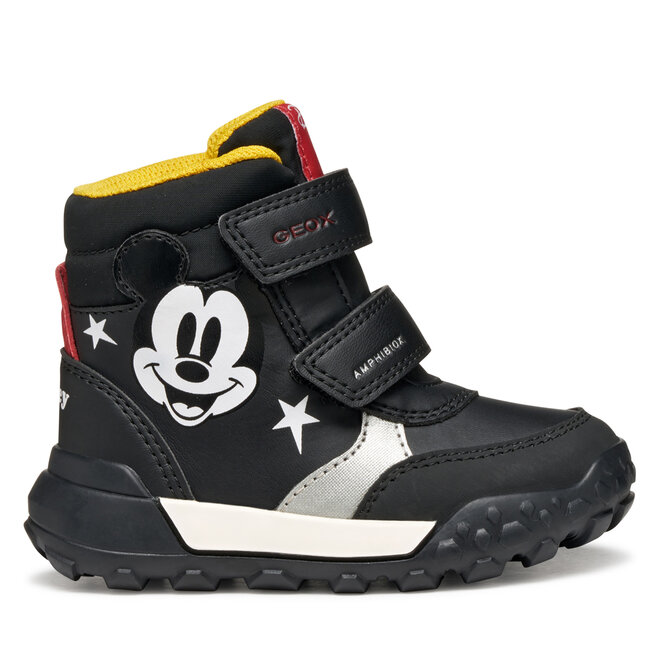 Śniegowce Geox B Trekkyup B Abx B566LE 054FU C0048 M Czarny - chłopięce