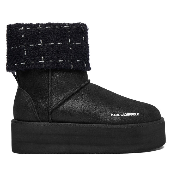 Śniegowce KARL LAGERFELD Thermo KL48552 Czarny - kobiece