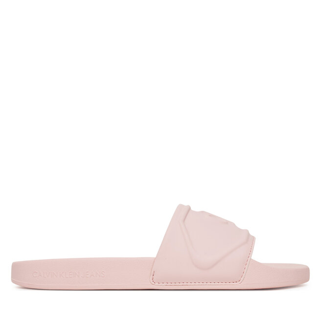 Klapki Calvin Klein Jeans Slide Pu Hf Mg YW0YW01879 Różowy -