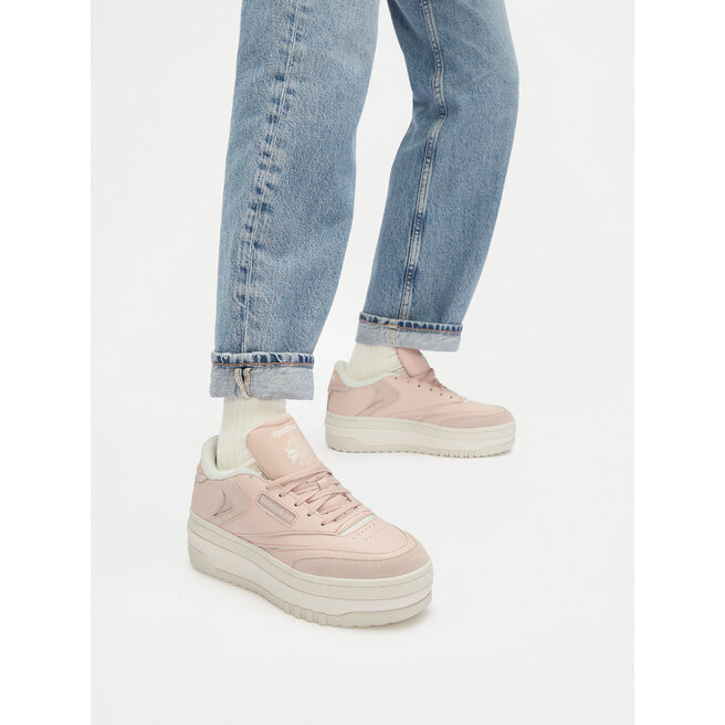 Sneakersy Reebok CLUB C EXTRA 100221045 Różowy - kobiece