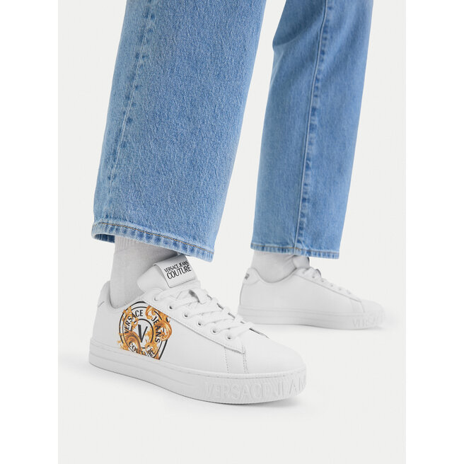 Sneakersy Versace Jeans Couture 80VA3SK3 ZPB73 3 Biały - kobiece