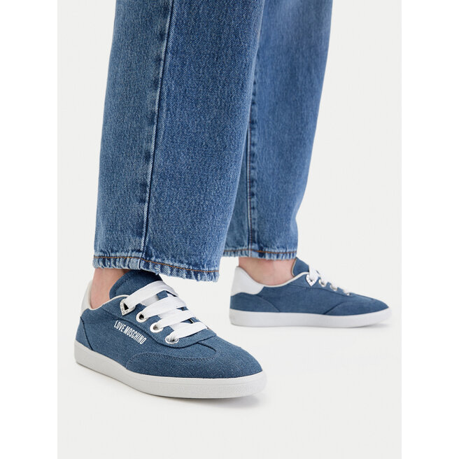 Sneakersy LOVE MOSCHINO JA15142G1OJO5700 Niebieski - kobiece