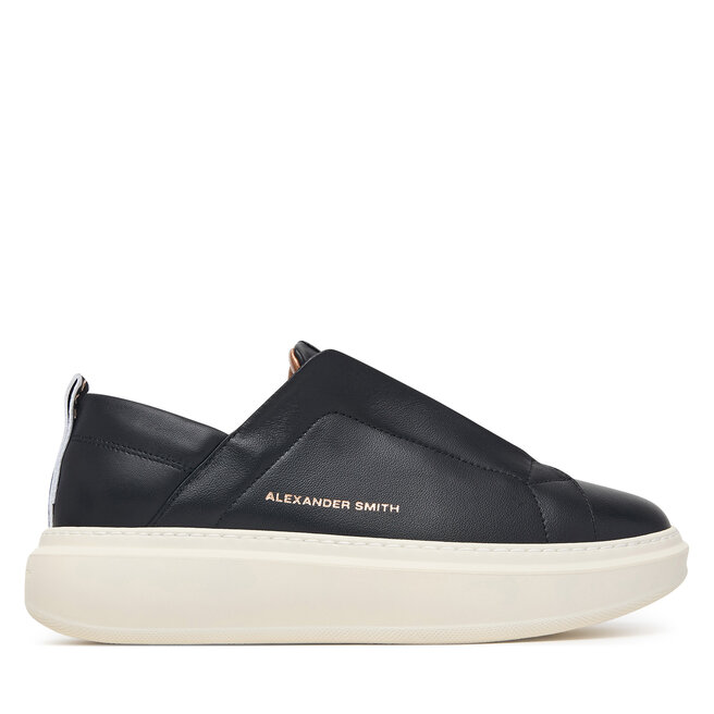 Sneakersy Alexander Smith Wembley Slip-On ASBEWLW-1203 Czarny - kobiece