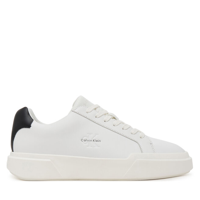 Sneakersy Calvin Klein Chunky Cupsole Laceup Lth YM0YM01344 Biały - męskie