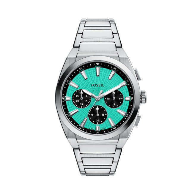 Zegarek Fossil Everett Chronograph FS6117 Srebrny -